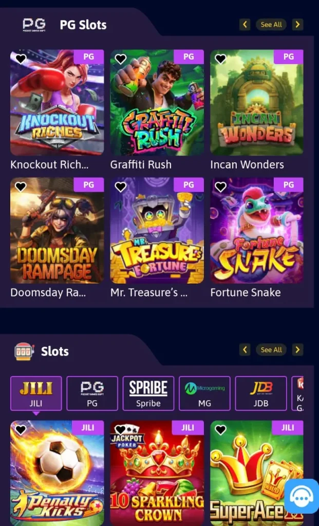 Games on pkrslots