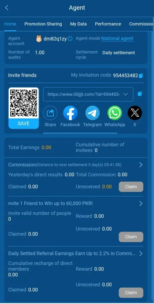 refer and earn jjjt game
