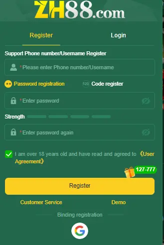ZH88 Game LOGIN